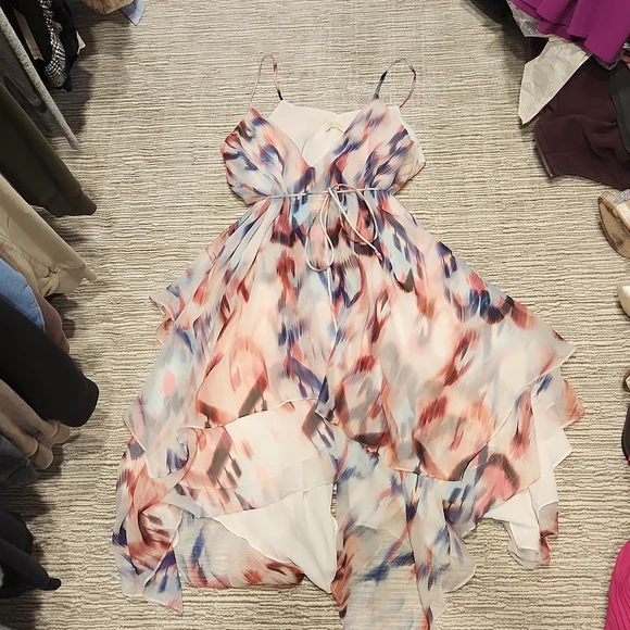 Ramy Brook | Dresses | Ramy Brook Asymmetrical Spaghetti Strap Dress Sample  Size | Poshmark
